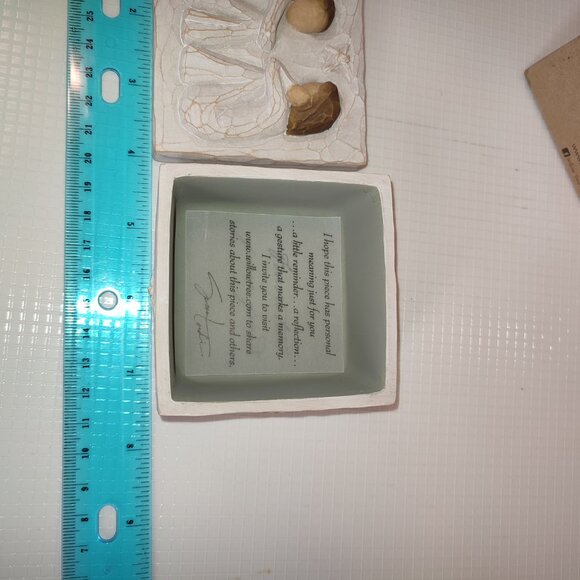 NEW Willow Tree Keepsake Box Jewelry Friendship Susan Lordi Design Ceramic - Picture 6 of 8